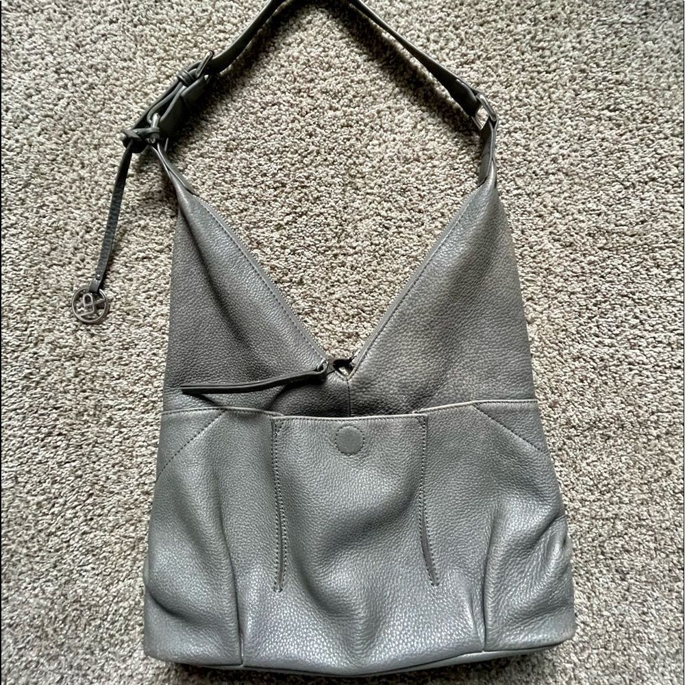 Linea Pelle Distressed Leather Asymmetrical Bag